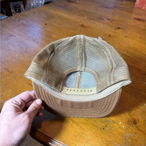 VTG 1989 Carhartt Centennial Snapback Hat Cap Eagle Patch Trucker Hat USA - Picture 6 of 6